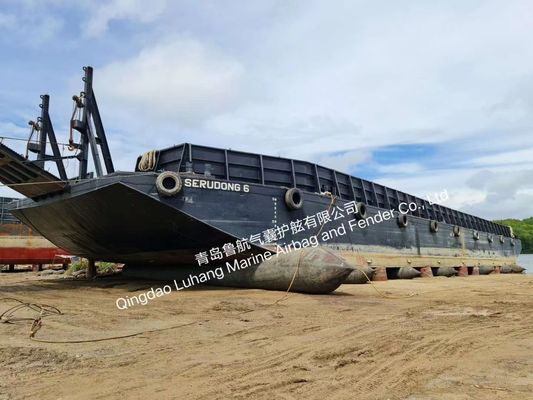 Airbags gonflables pour la marine Les chantiers navals Airbags de sauvetage des navires 1,5 x 10 m 8 couches
