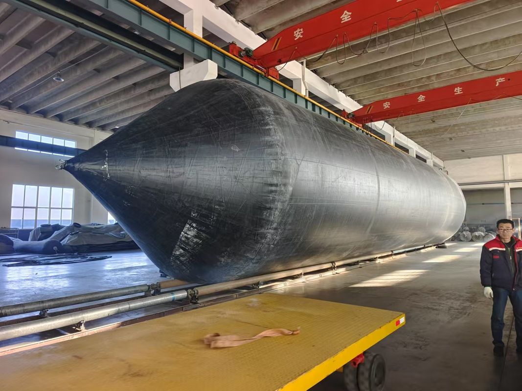 5.15m x 25m airbag flottant avec couche de caoutchouc de cordon de pneu et certificat ISO14409